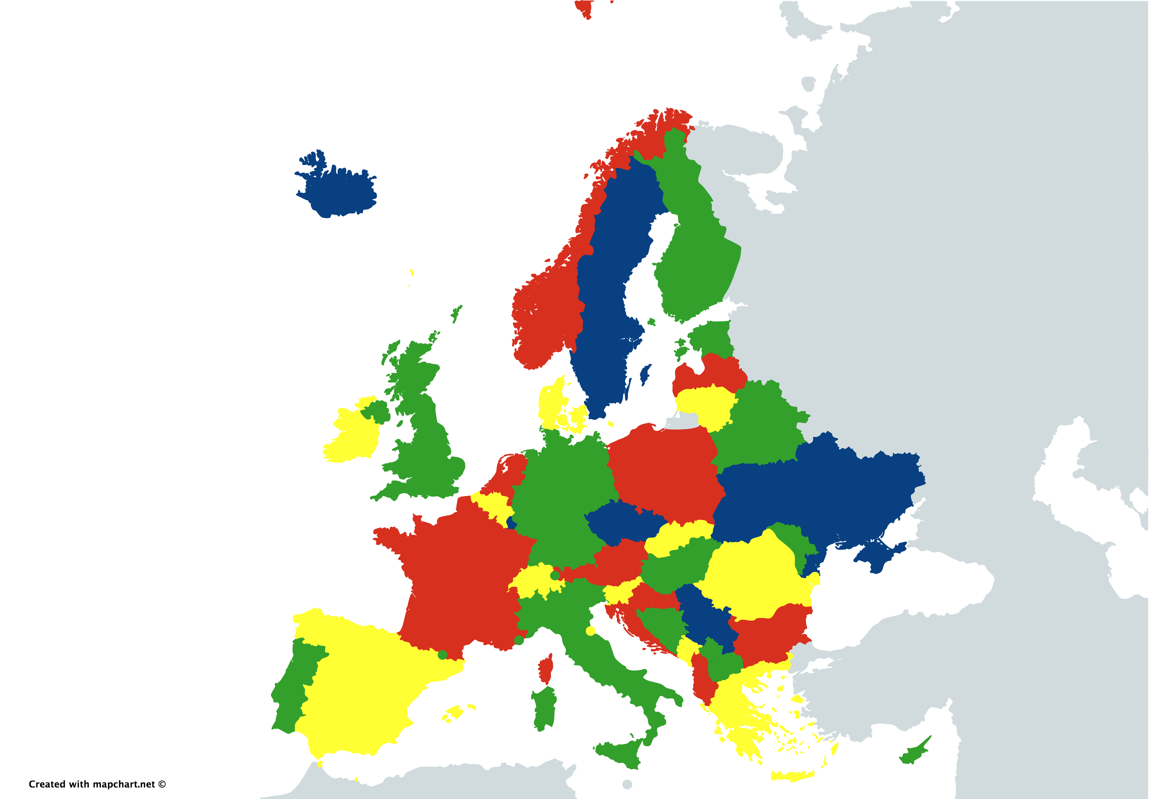 4 color map of europe